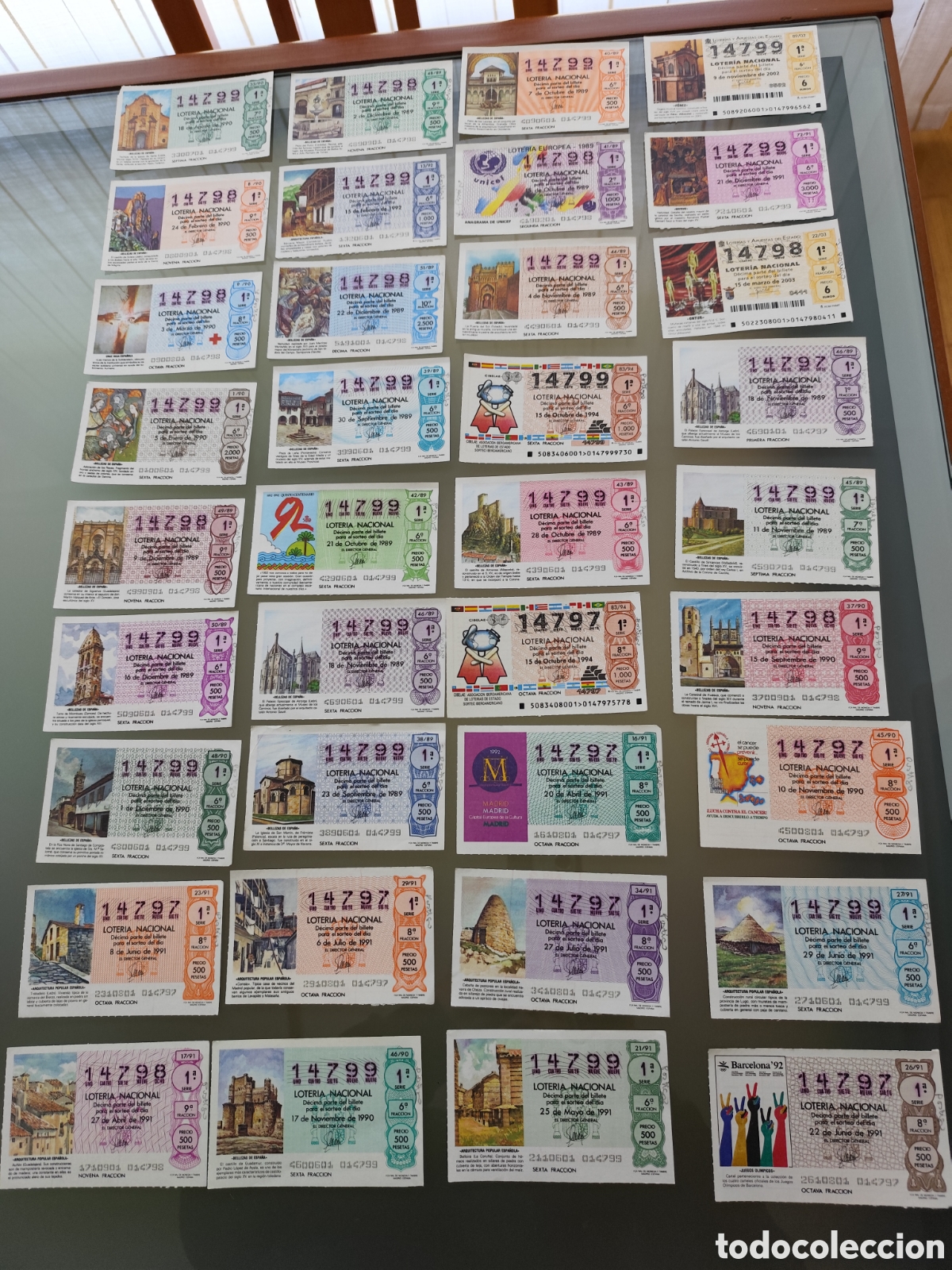 Nationale spanische Lotterie: 36 billetes de loter&iacute;a Nacional de Espa&ntilde;a