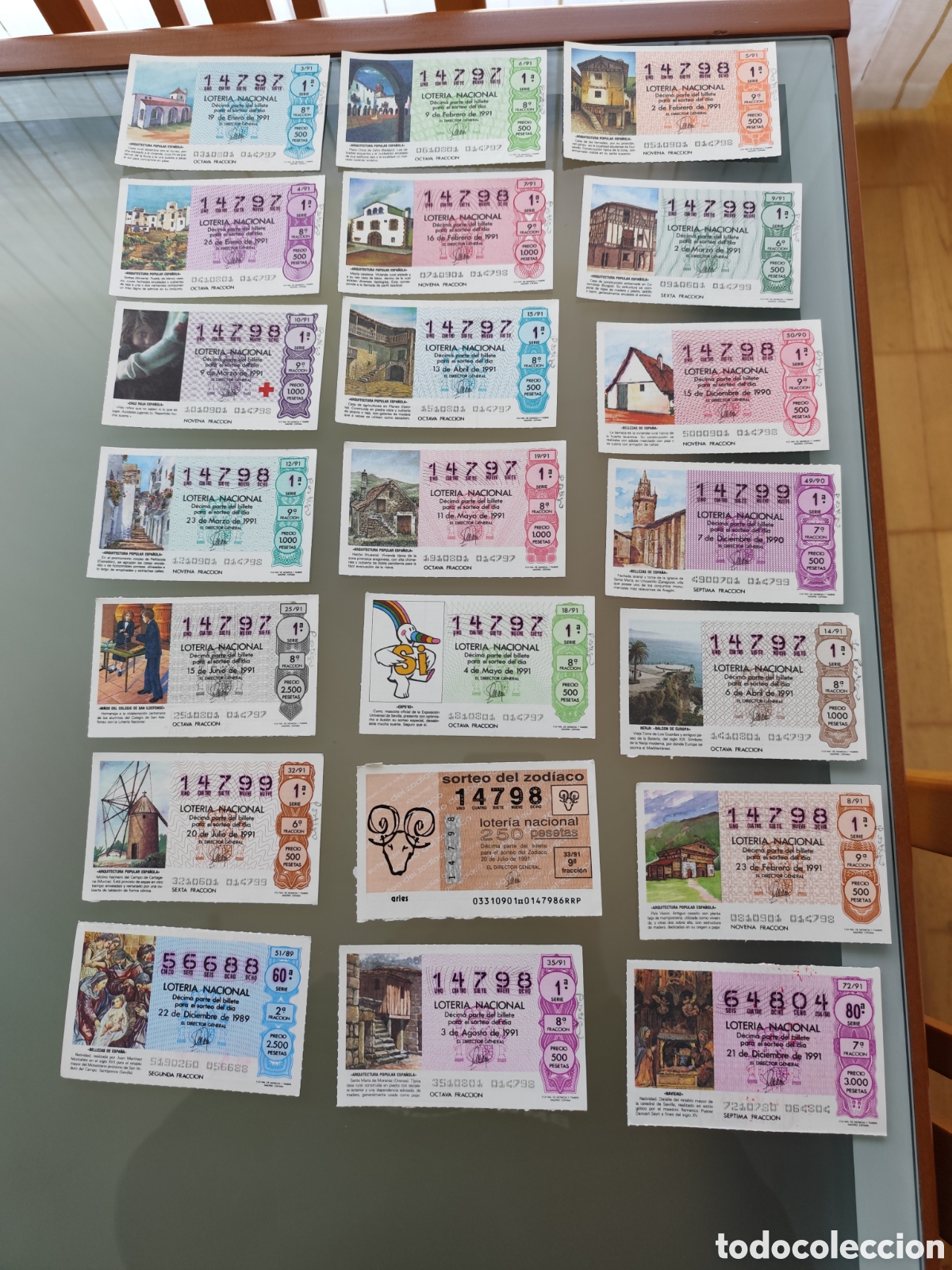 Nationale spanische Lotterie: 21 billetes de loter&iacute;a Nacional de Espa&ntilde;a