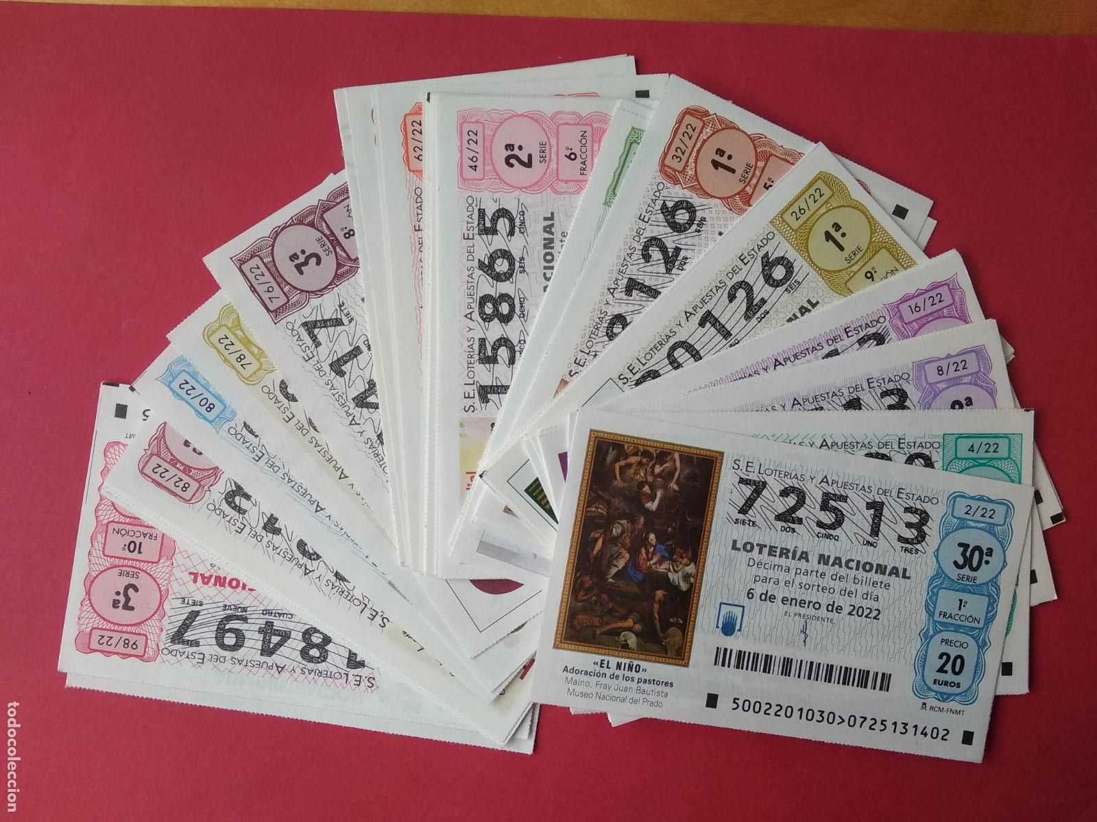 Nationale spanische Lotterie: LOTERIA NACIONAL DE LOS SABADOS A&Ntilde;O 2022 COMPLETO