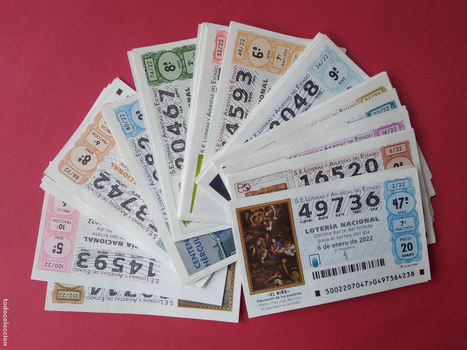 Nationale spanische Lotterie: LOTERIA NACIONAL DE LOS SABADOS A&Ntilde;O 2022 COMPLETO