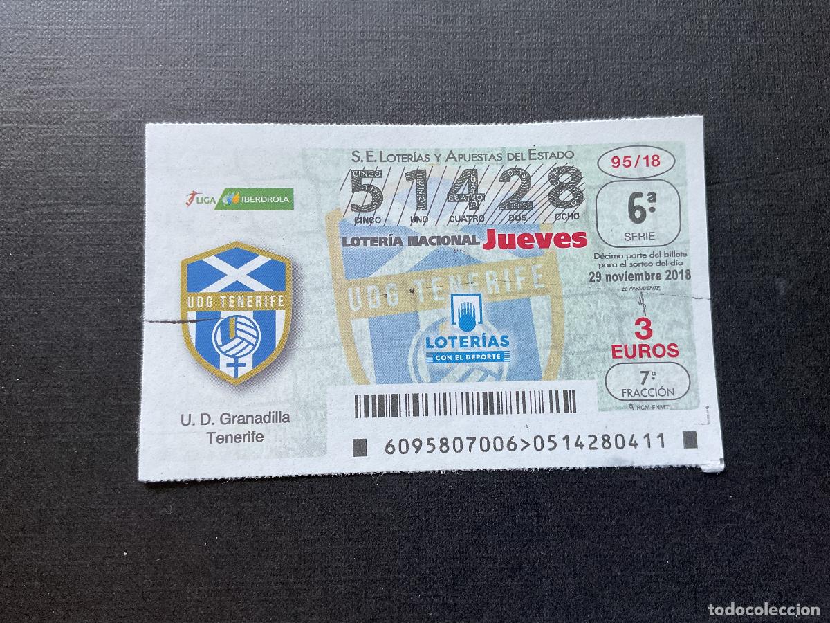 Nationale spanische Lotterie: DECIMO LOTERIA JUEVES N&ordm; 51428 SORTEO 95 A&Ntilde;O 2018