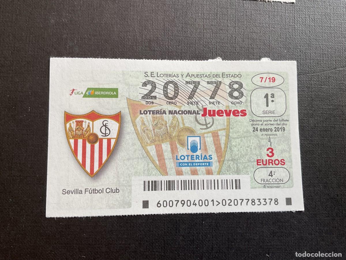 National Spanish Lottery: DECIMO LOTERIA JUEVES N&ordm; 20778 SORTEO 07 A&Ntilde;O 2019