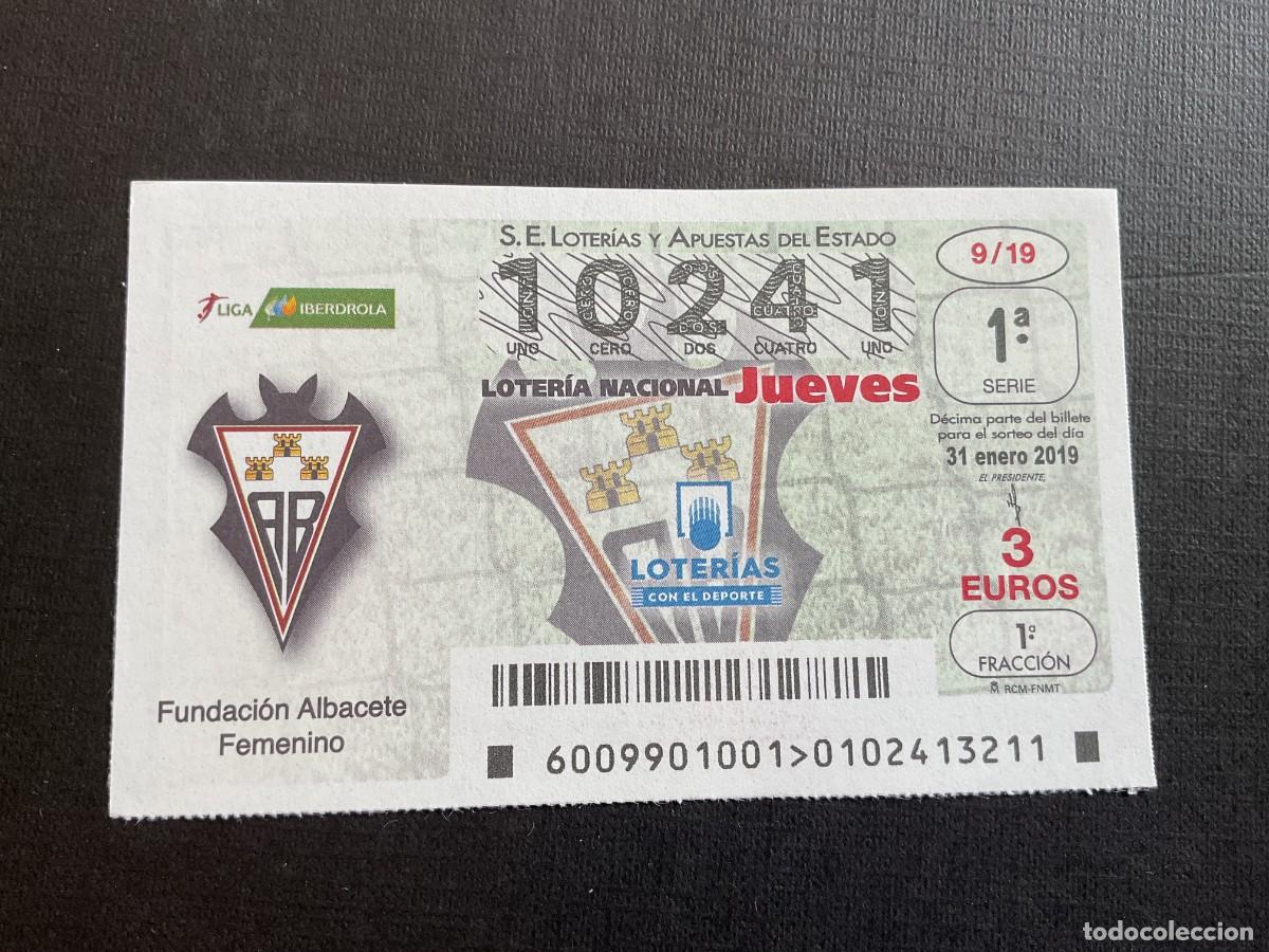 National Spanish Lottery: DECIMO LOTERIA JUEVES N&ordm; 10241 SORTEO 09 A&Ntilde;O 2019