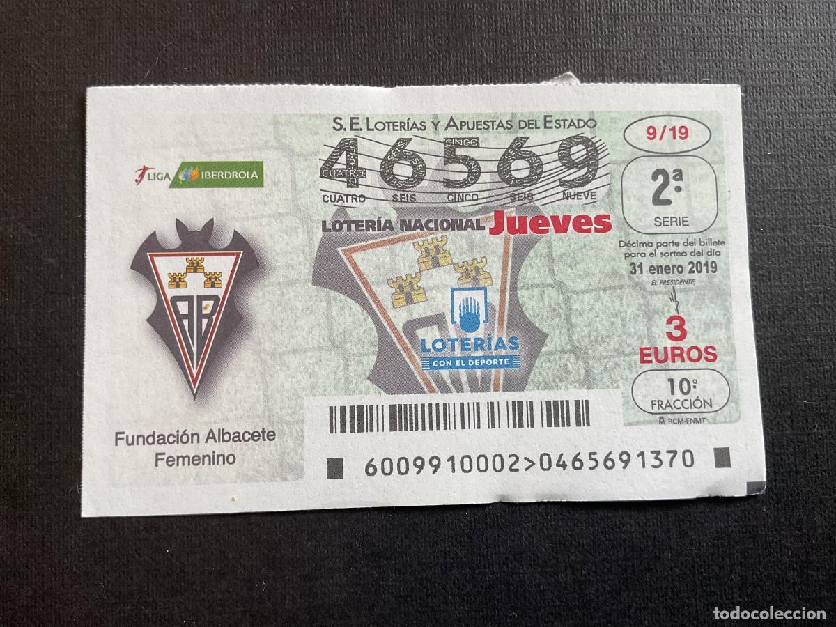 National Spanish Lottery: DECIMO LOTERIA JUEVES N&ordm; 46569 SORTEO 09 A&Ntilde;O 2019
