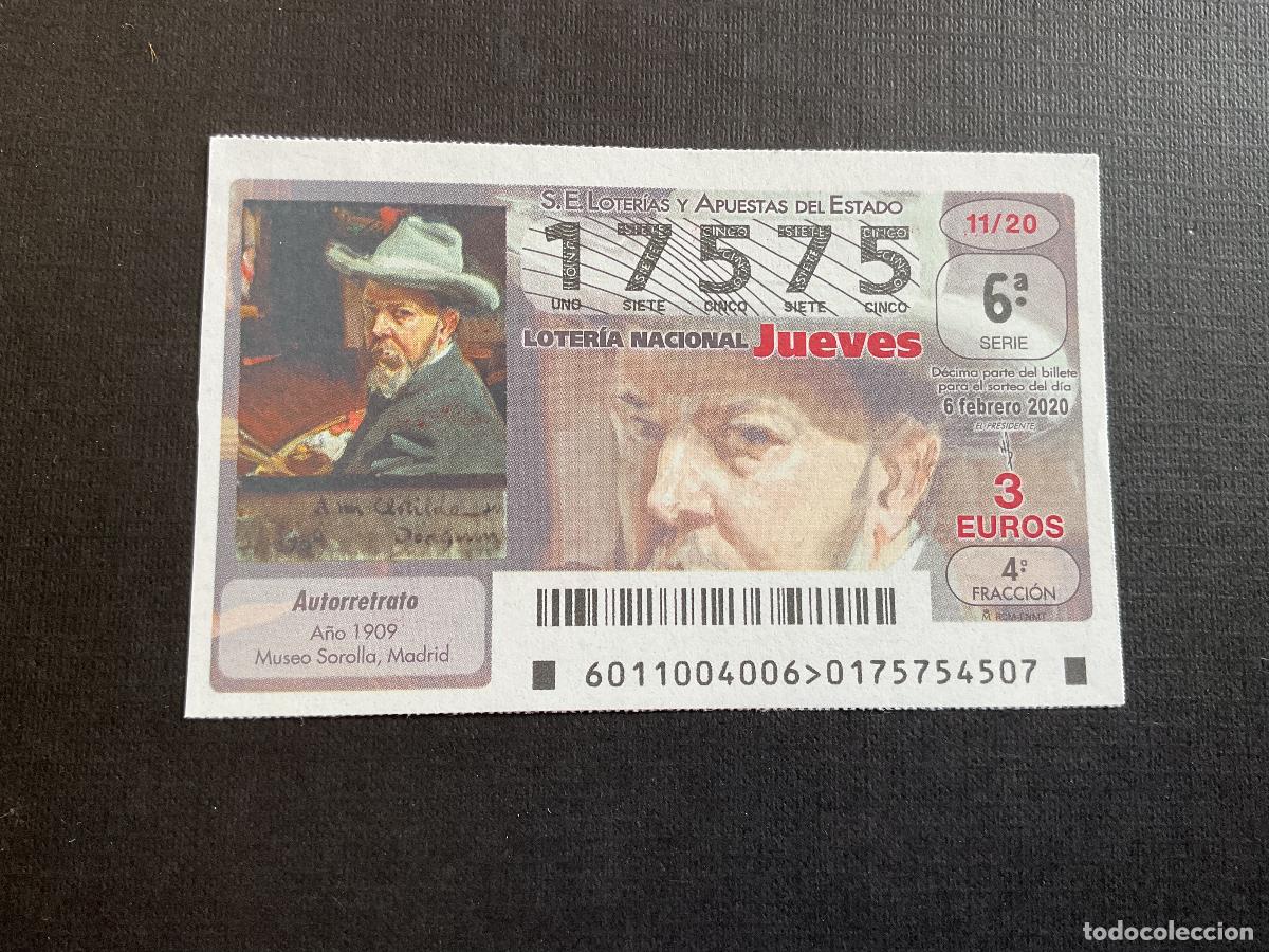 National Spanish Lottery: DECIMO LOTERIA JUEVES N&ordm; 17575 SORTEO 11 A&Ntilde;O 2020