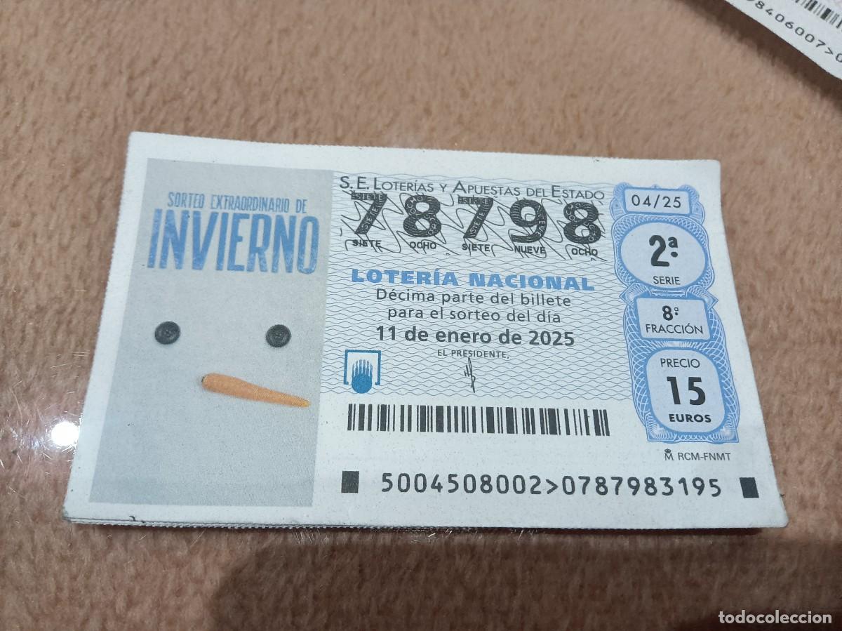 National Spanish Lottery: 1 D&Eacute;CIMO LOTERIA SABADO 11 ENERO 2025 - 4/25 - SORTEO EXTRAORDINARIO INVIERNO