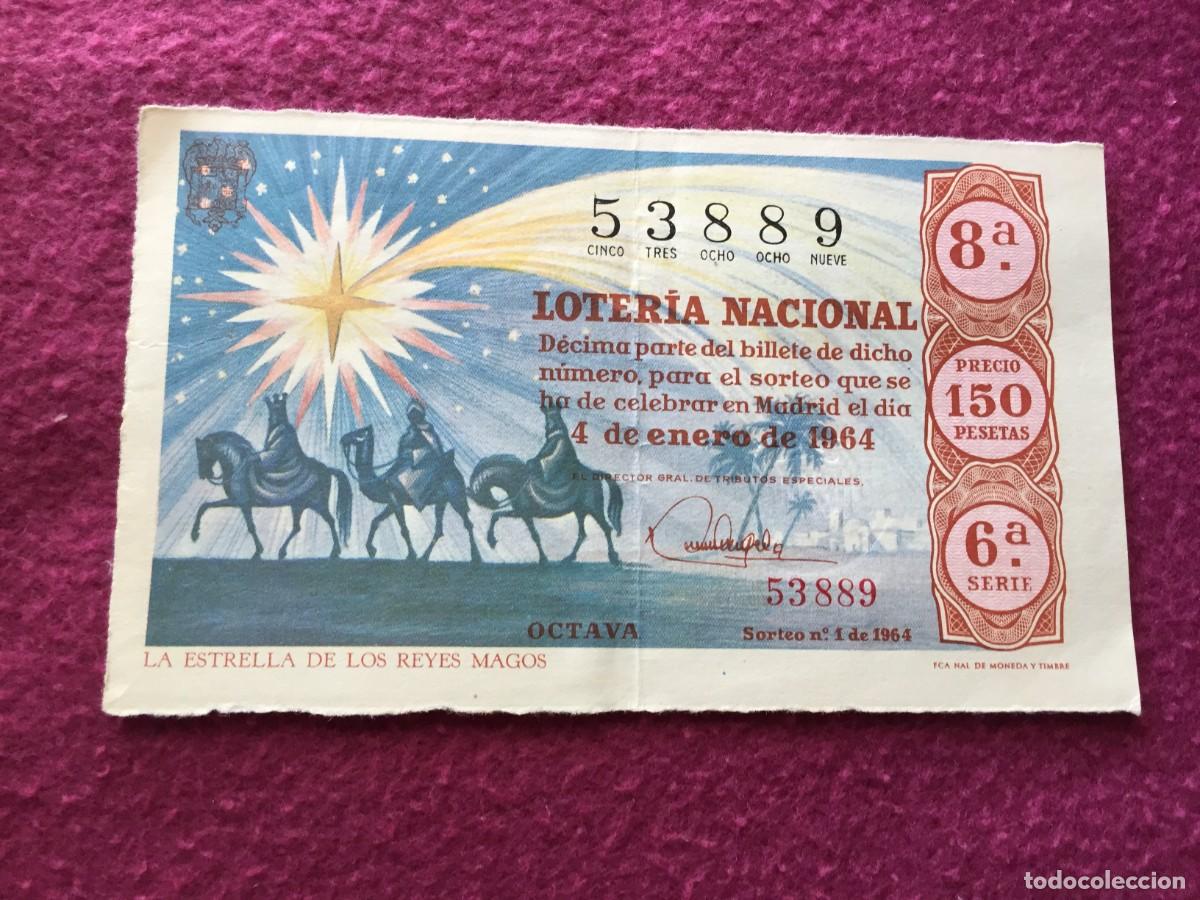 National Spanish Lottery: Decimo Loter&iacute;a 4 enero 1964 sorteo N&ordm; 1