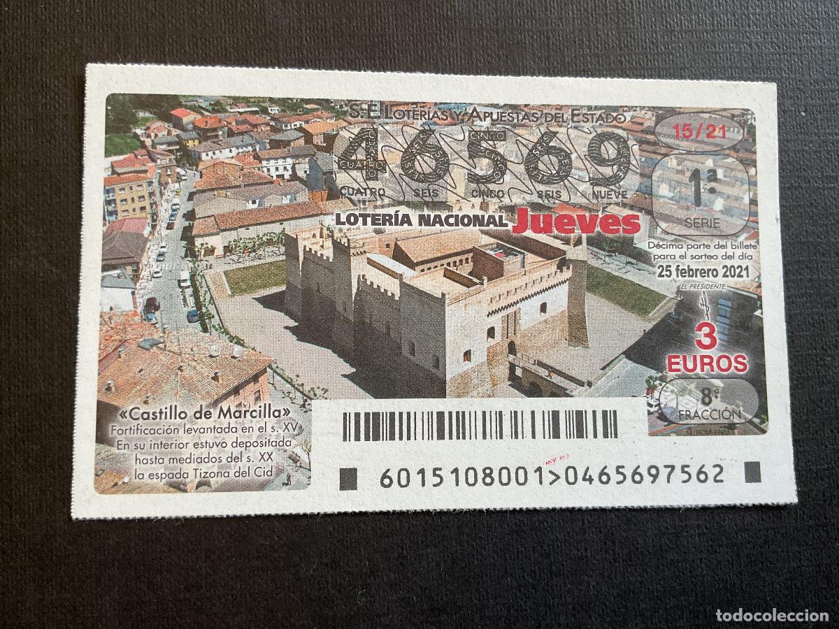 National Spanish Lottery: DECIMO LOTERIA JUEVES N&ordm; 46569 SORTEO 15 A&Ntilde;O 2021