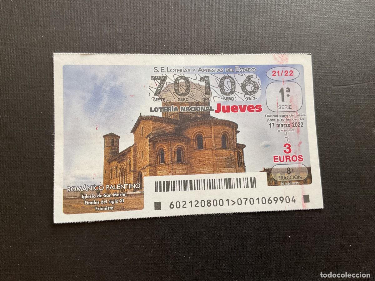 Loterie Nationale: DECIMO LOTERIA JUEVES N&ordm; 70106 SORTEO 21 A&Ntilde;O 2022