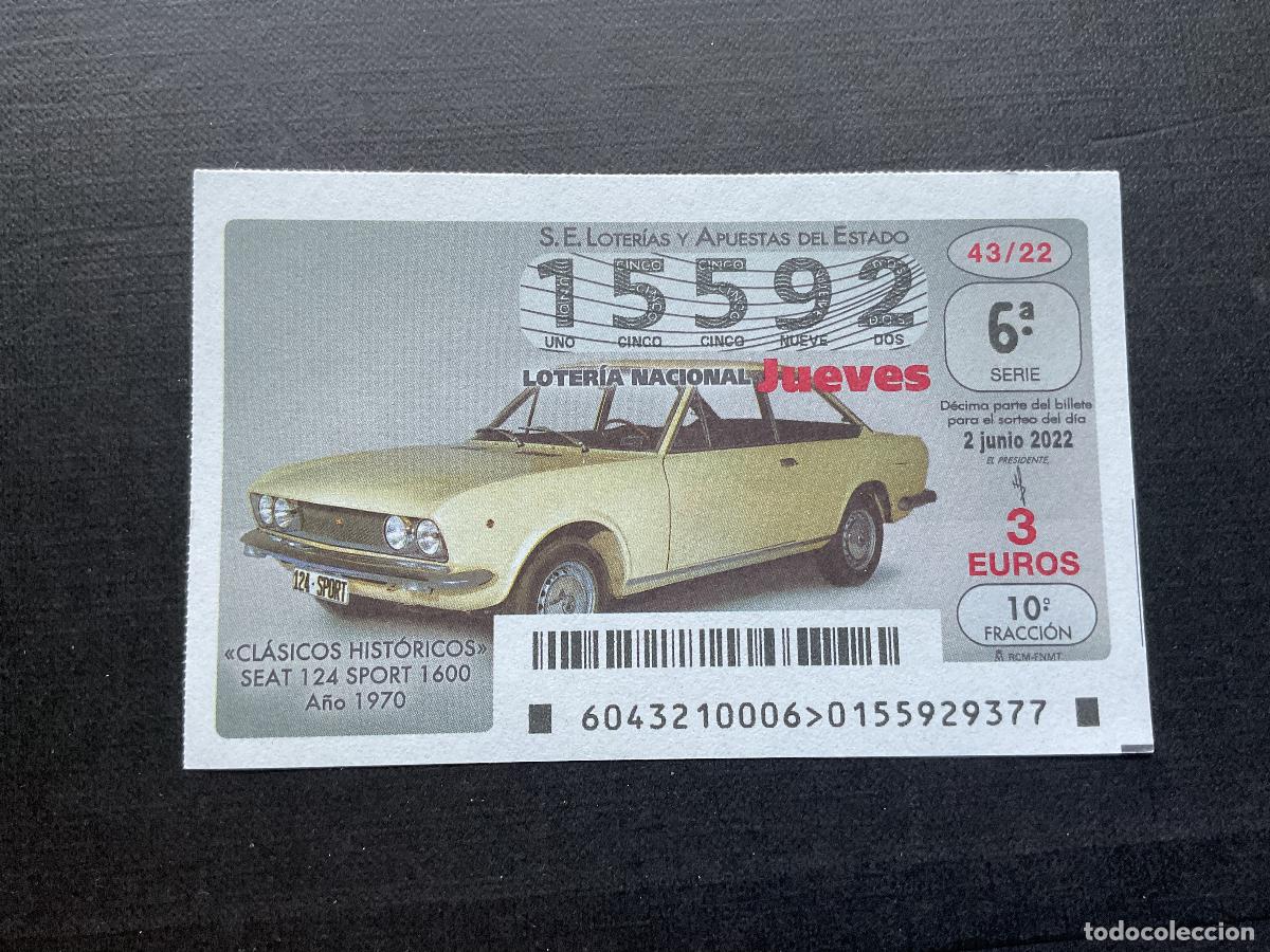 Loterie Nationale: DECIMO LOTERIA JUEVES N&ordm; 15592 SORTEO 43 A&Ntilde;O 2022