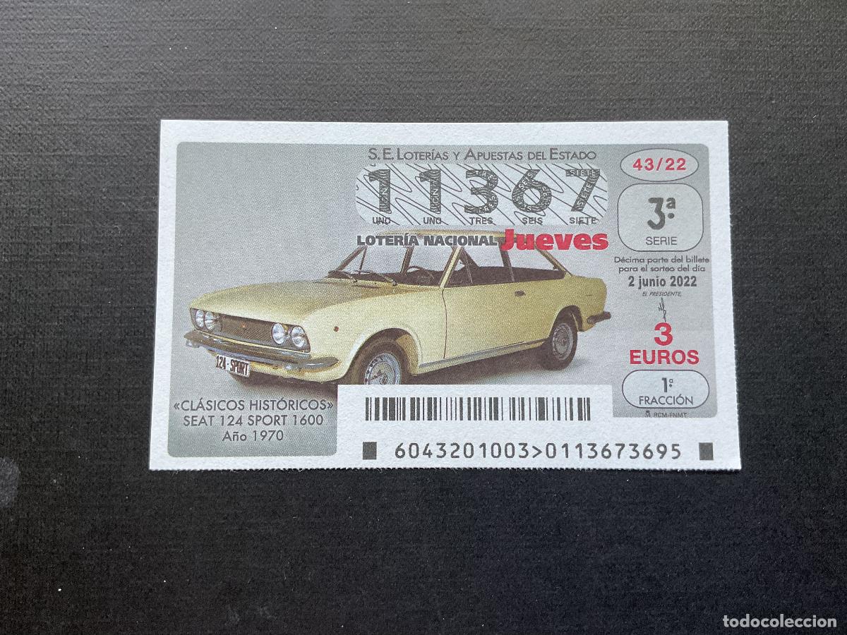 Loterie Nationale: DECIMO LOTERIA JUEVES N&ordm; 11367 SORTEO 43 A&Ntilde;O 2022