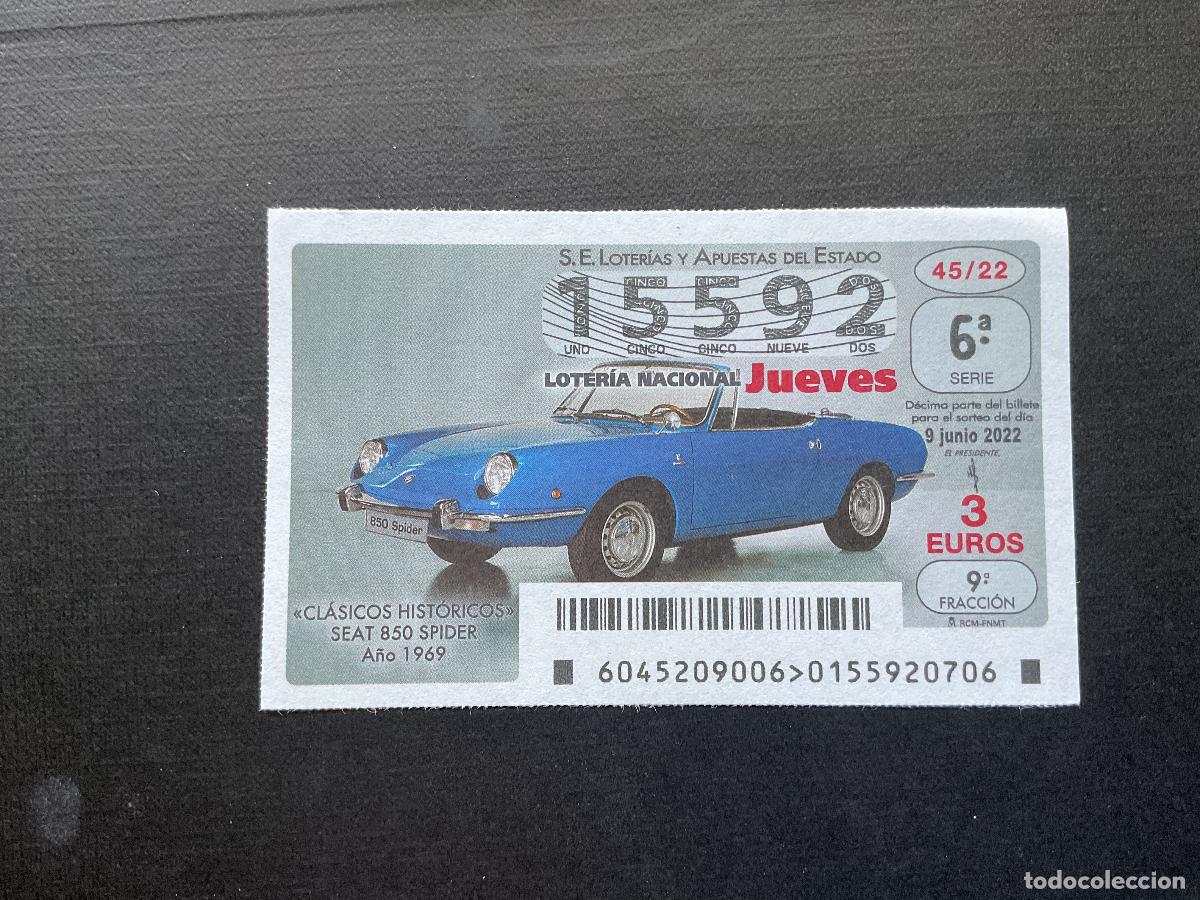 Loterie Nationale: DECIMO LOTERIA JUEVES N&ordm; 15592 SORTEO 45 A&Ntilde;O 2022