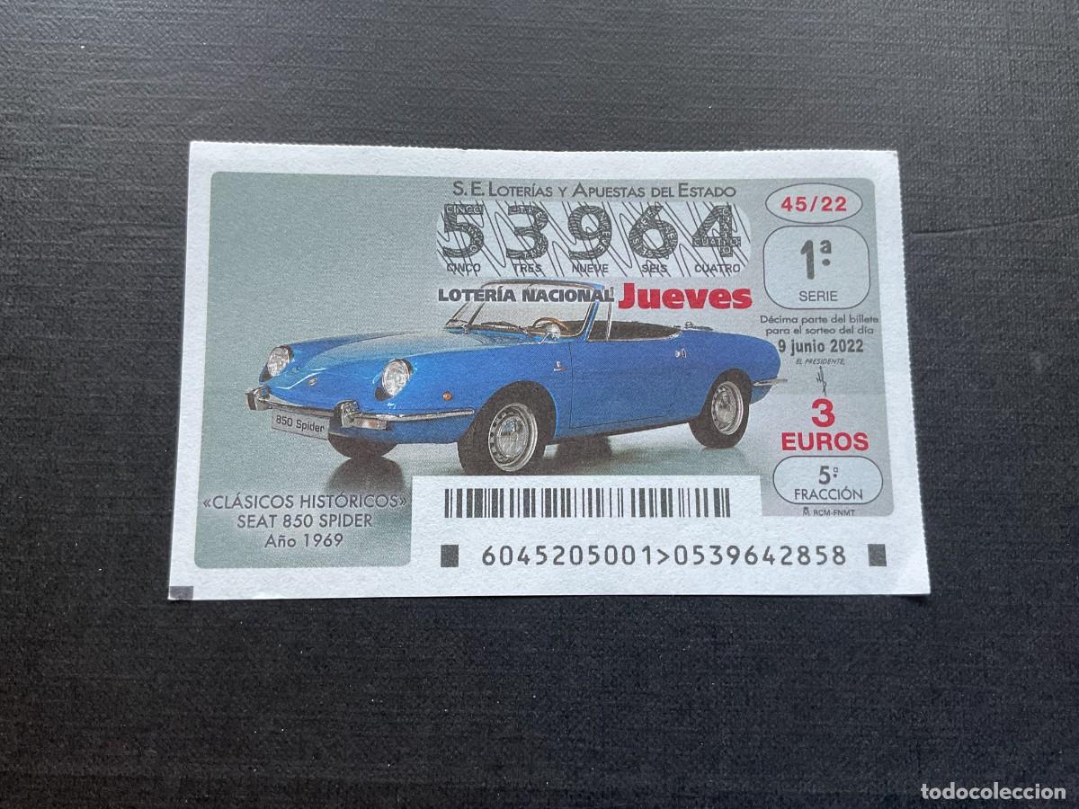 Loterie Nationale: DECIMO LOTERIA JUEVES N&ordm; 53964 SORTEO 45 A&Ntilde;O 2022