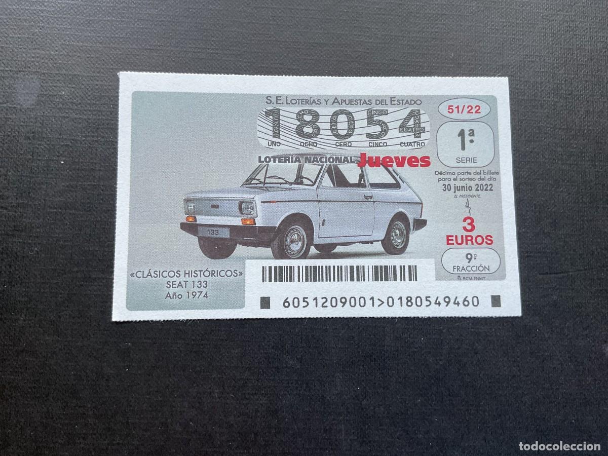 Nationale spanische Lotterie: DECIMO LOTERIA JUEVES N&ordm; 18054 SORTEO 51 A&Ntilde;O 2022