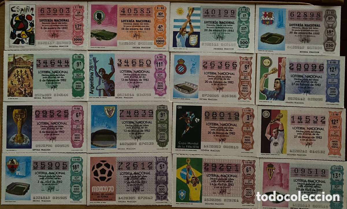 Lotaria Nacional: Loter&iacute;a nacional 1982