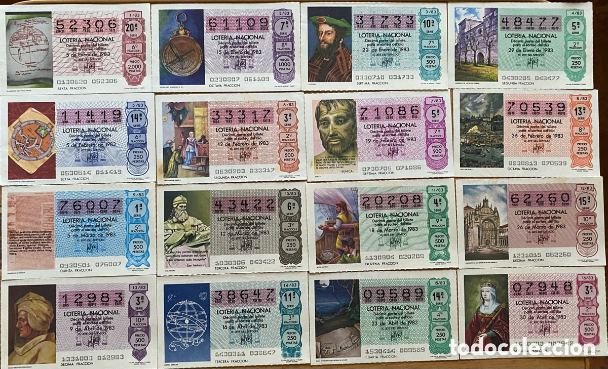 Lotaria Nacional: Loter&iacute;a nacional 1983