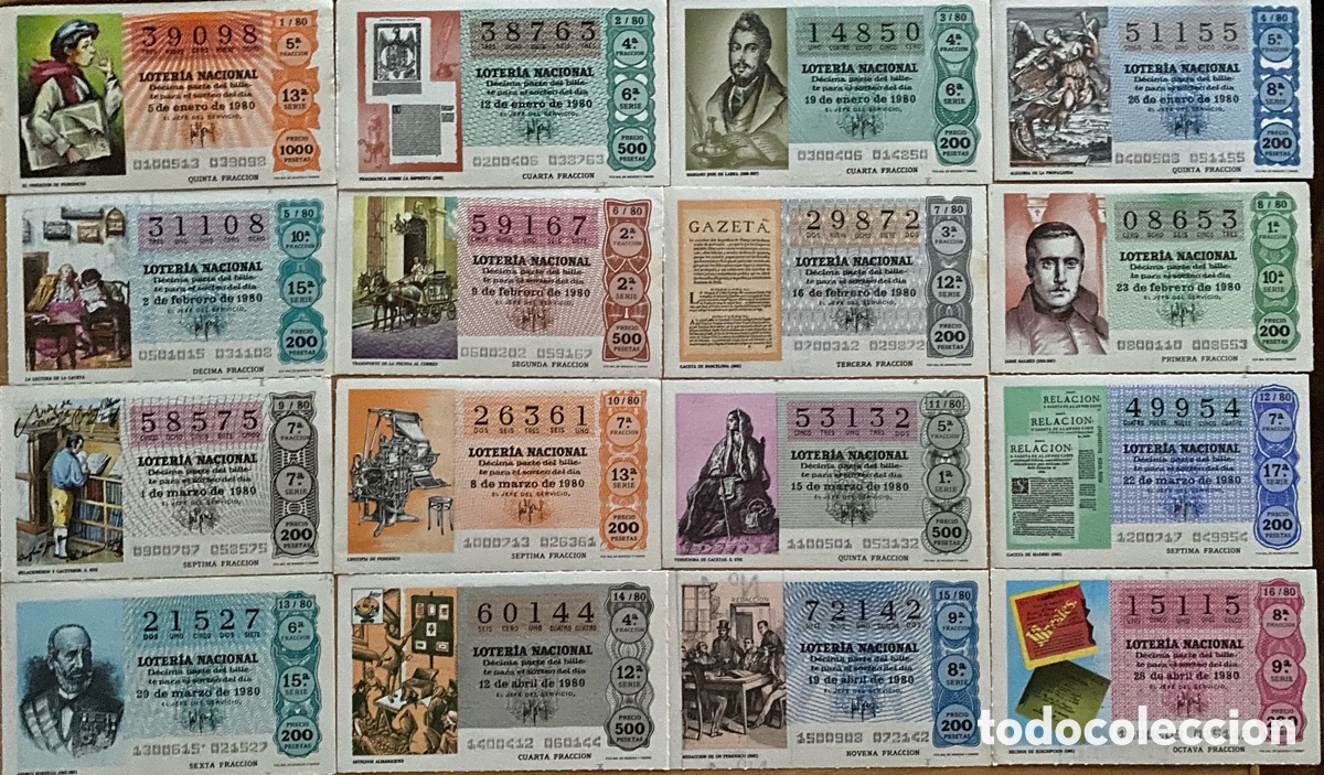 Lotaria Nacional: Loter&iacute;a nacional 1980