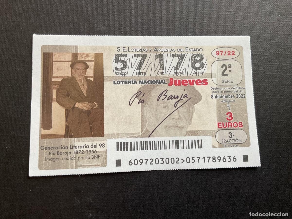 Lotaria Nacional: DECIMO LOTERIA JUEVES N&ordm; 57178 SORTEO 97 A&Ntilde;O 2022