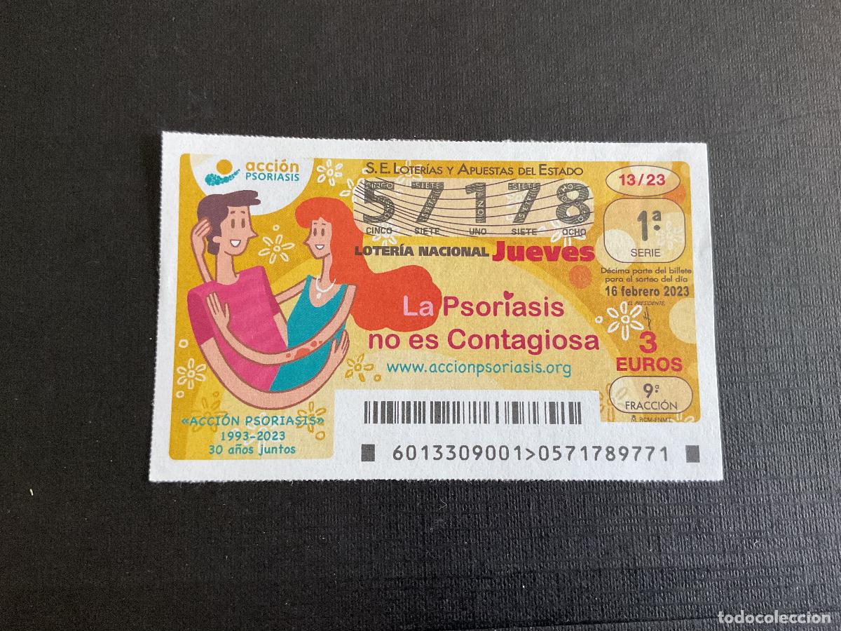 National Spanish Lottery: DECIMO LOTERIA JUEVES N&ordm; 57178 SORTEO 13 A&Ntilde;O 2023