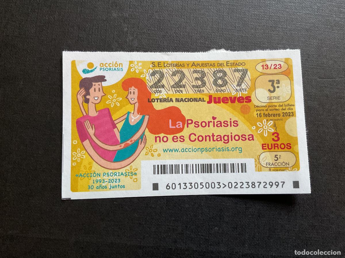 National Spanish Lottery: DECIMO LOTERIA N&ordm; 22387 SORTEO 13 A&Ntilde;O 2023