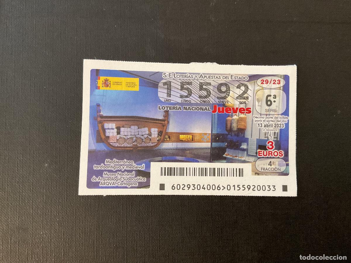 Nationale spanische Lotterie: DECIMO LOTERIA JUEVES 15592 SORTEO 29 A&Ntilde;O 2023