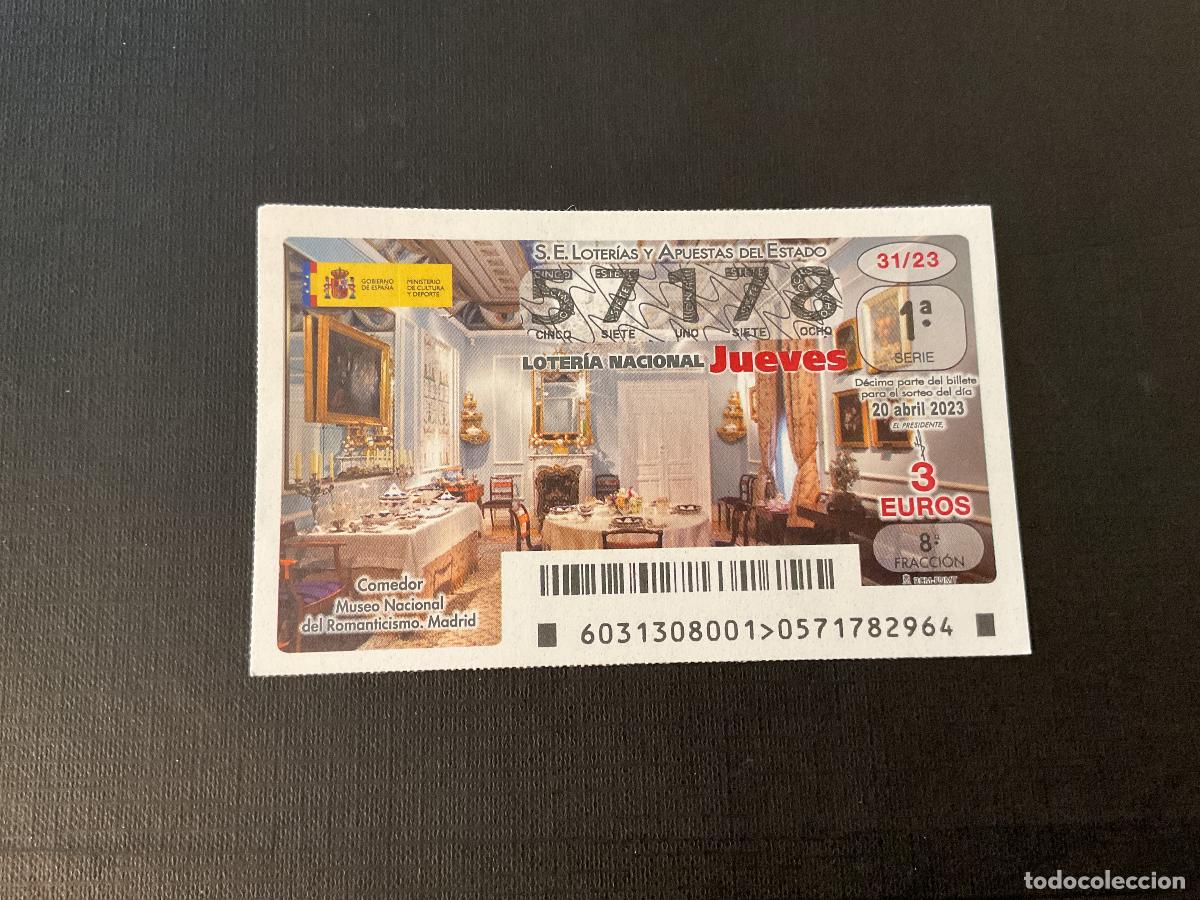 Nationale spanische Lotterie: DECIMO LOTERIA JUEVES 57178 SORTEO 31 A&Ntilde;O 2023
