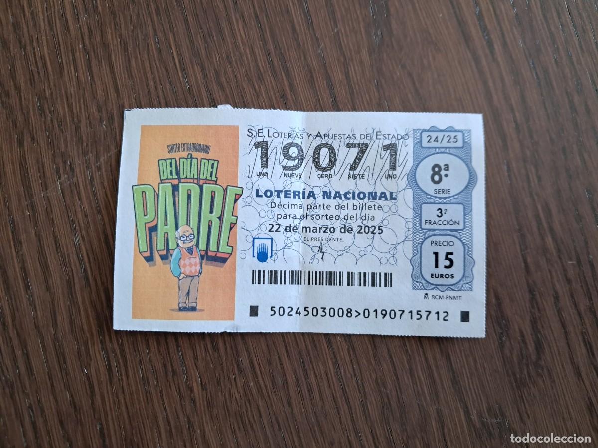 Nationale spanische Lotterie: d&eacute;cimo loter&iacute;a nacional de d&iacute;a 22-03-25, sorteo extraordinario d&iacute;a del padre, 24/25
