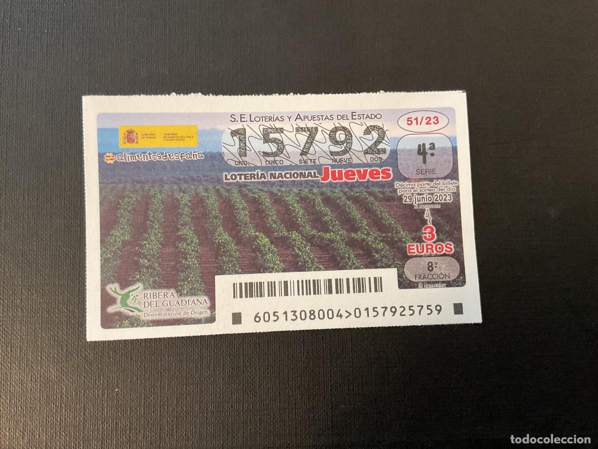 Loterie Nationale: DECIMO LOTERIA JUEVES N&ordm; 15792 SORTEO 51 A&Ntilde;O 2023