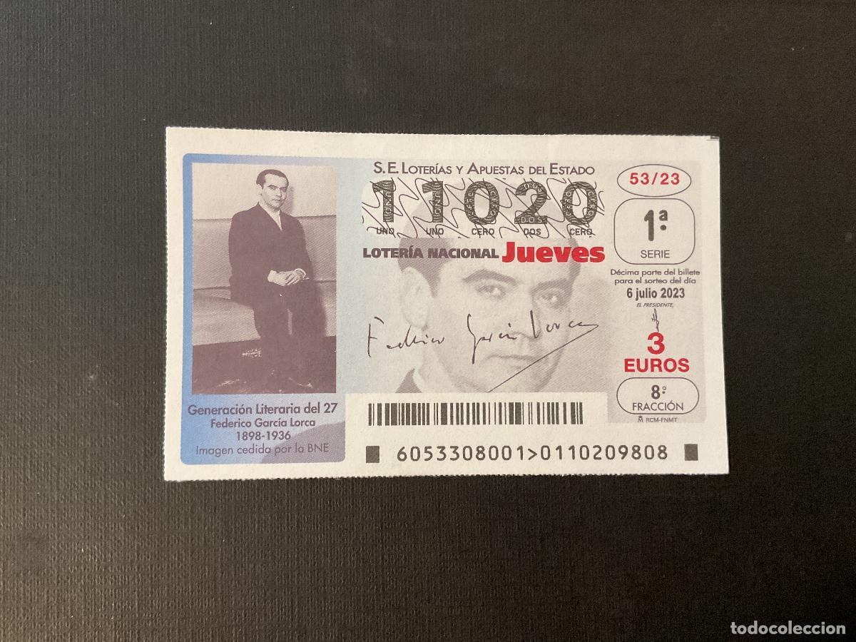Loterie Nationale: DECIMO LOTERIA JUEVES N&ordm; 11020 SORTEO 53 A&Ntilde;O 2023