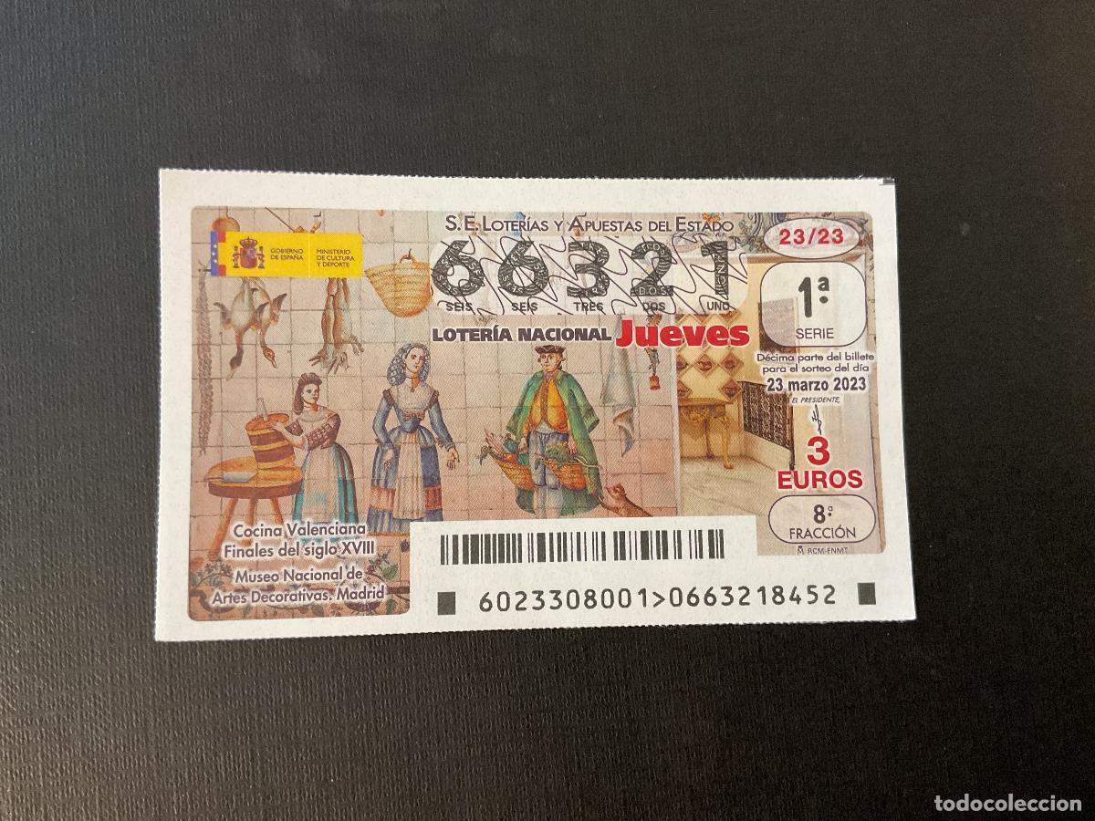 Nationale spanische Lotterie: DECIMO LOTERIA JUEVES N&ordm; 66321 SORTEO 23 A&Ntilde;O 2023