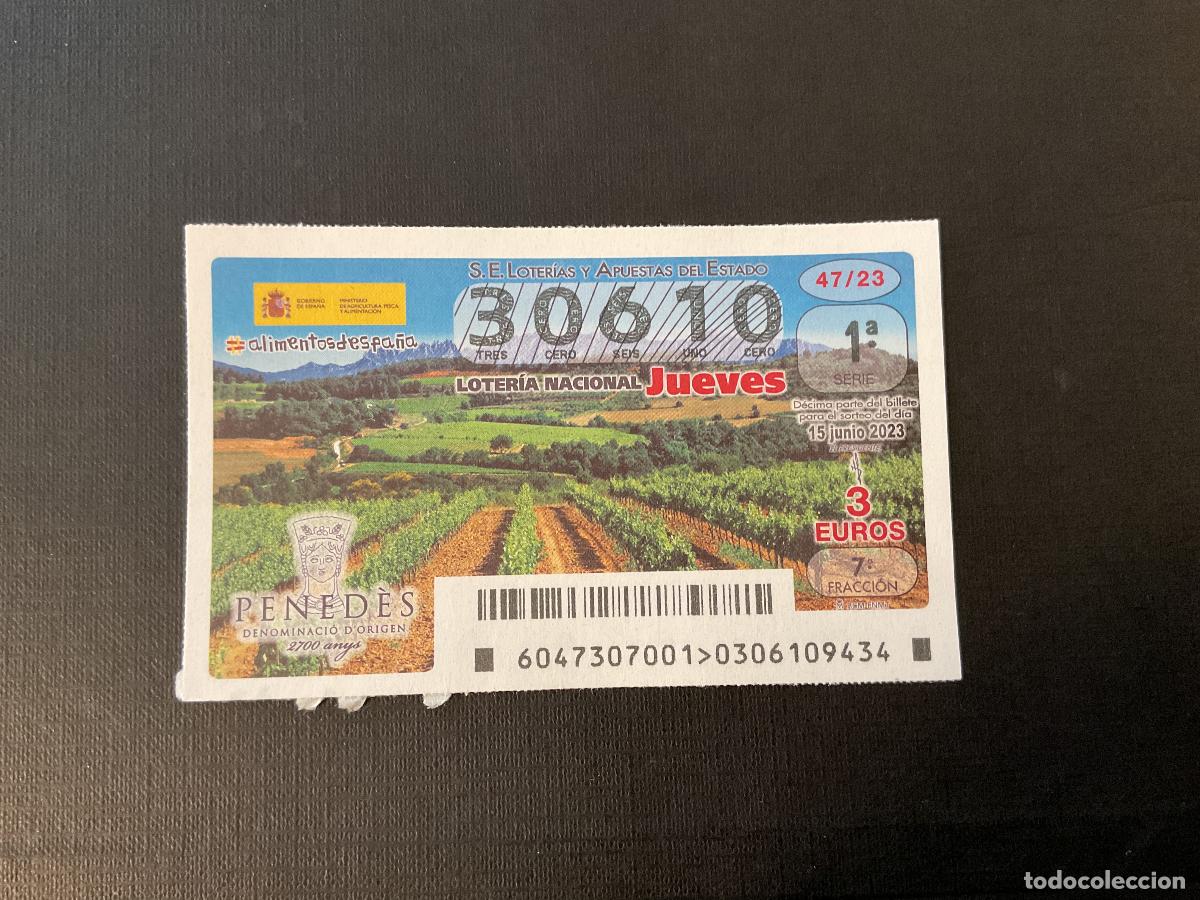 Nationale spanische Lotterie: DECIMO LOTERIA JUEVES N&ordm; 30610 SORTEO 47 A&Ntilde;O 2023