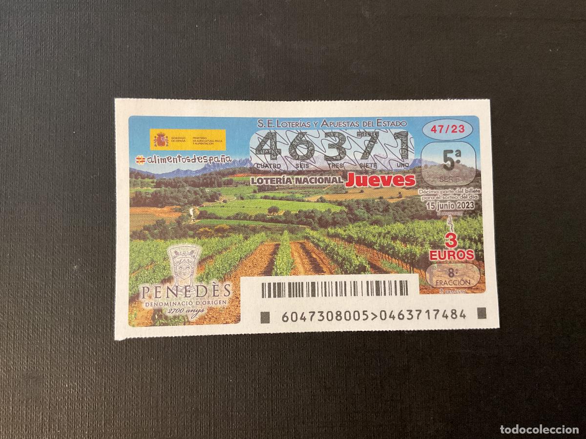 Nationale spanische Lotterie: DECIMO LOTERIA JUEVES N&ordm; 46371 SORTEO 47 A&Ntilde;O 2023