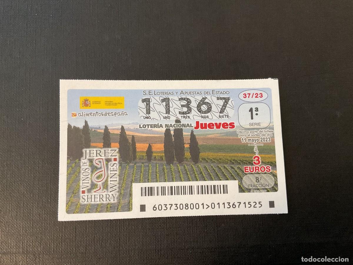 Nationale spanische Lotterie: DECIMO LOTERIA JUEVES N&ordm; 11367 SORTEO 37 A&Ntilde;O 2023.