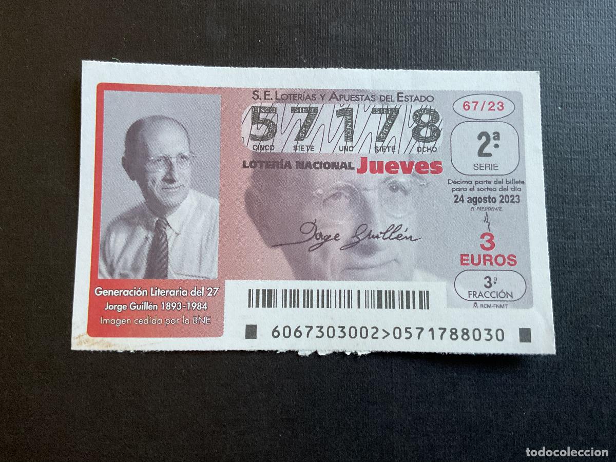 Loterie Nationale: DECIMO LOTERIA JUEVES N&ordm; 57178 SORTEO 67 A&Ntilde;O 2023