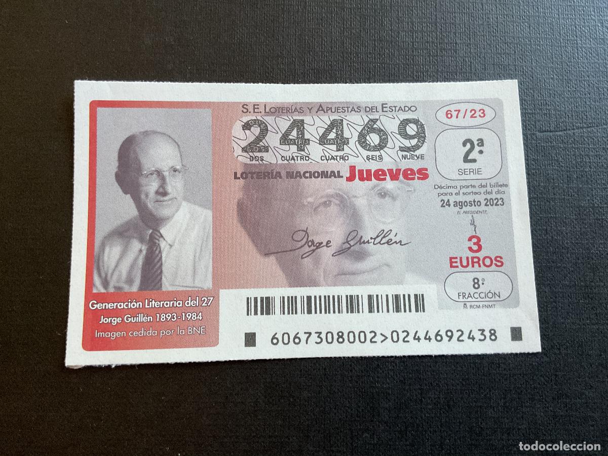 Nationale spanische Lotterie: DECIMO LOTERIA JUEVES N&ordm; 24469 SORTEO 67 A&Ntilde;O 2023