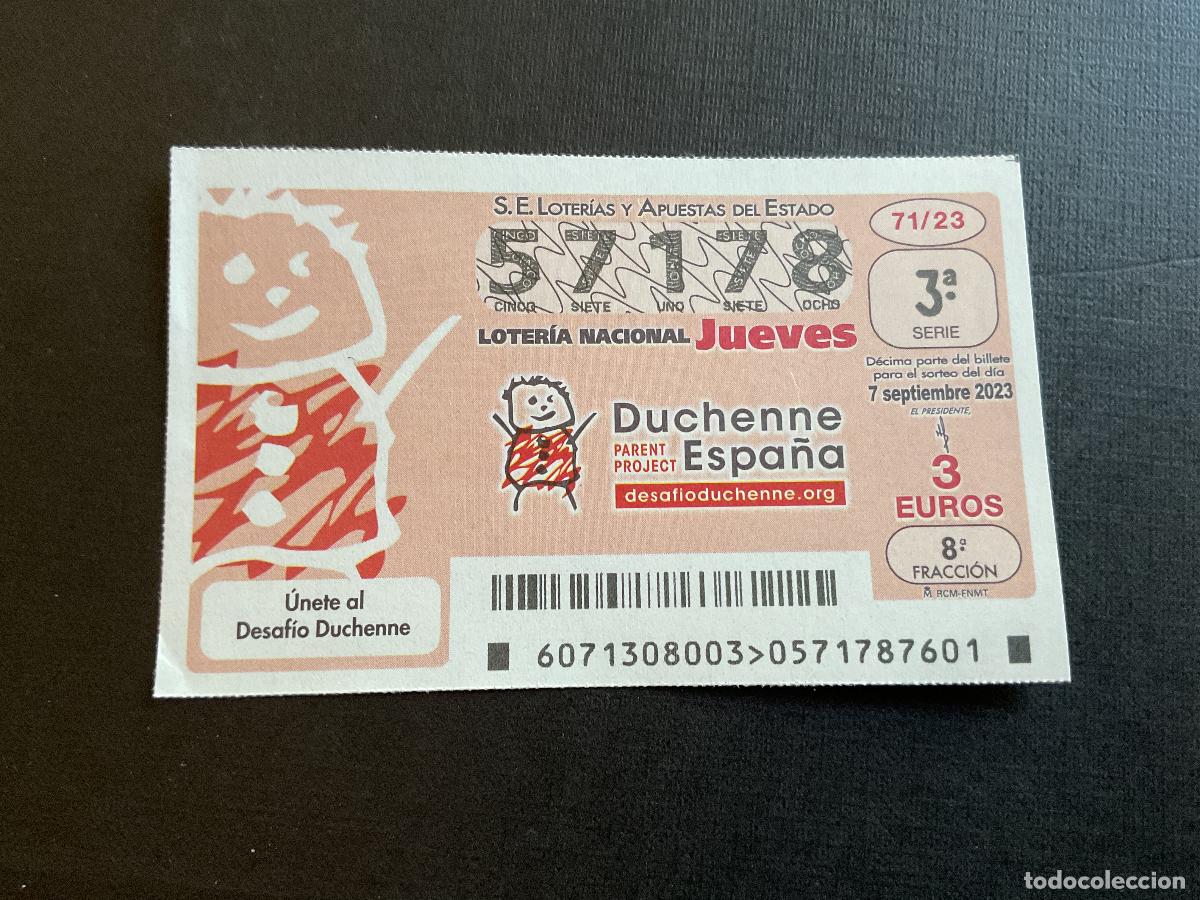 Loterie Nationale: DECIMO LOTERIA JUEVES N&ordm; 57178 SORTEO 71 A&Ntilde;O 2023