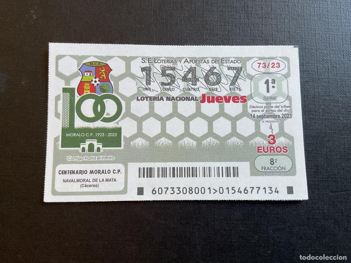 Loterie Nationale: DECIMO LOTERIA JUEVES N&ordm; 15467 SORTEO 73 A&Ntilde;O 2023