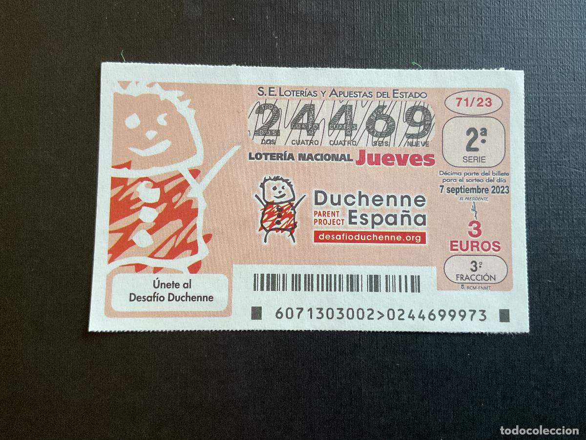 Loterie Nationale: DECIMO LOTERIA JUEVES N&ordm; 24469 SORTEO 71 A&Ntilde;O 2023