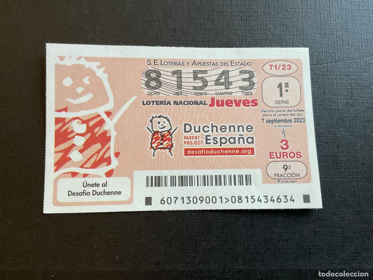 Loterie Nationale: DECIMO LOTERIA JUEVES N&ordm; 81543 SORTEO 71 A&Ntilde;O 2023