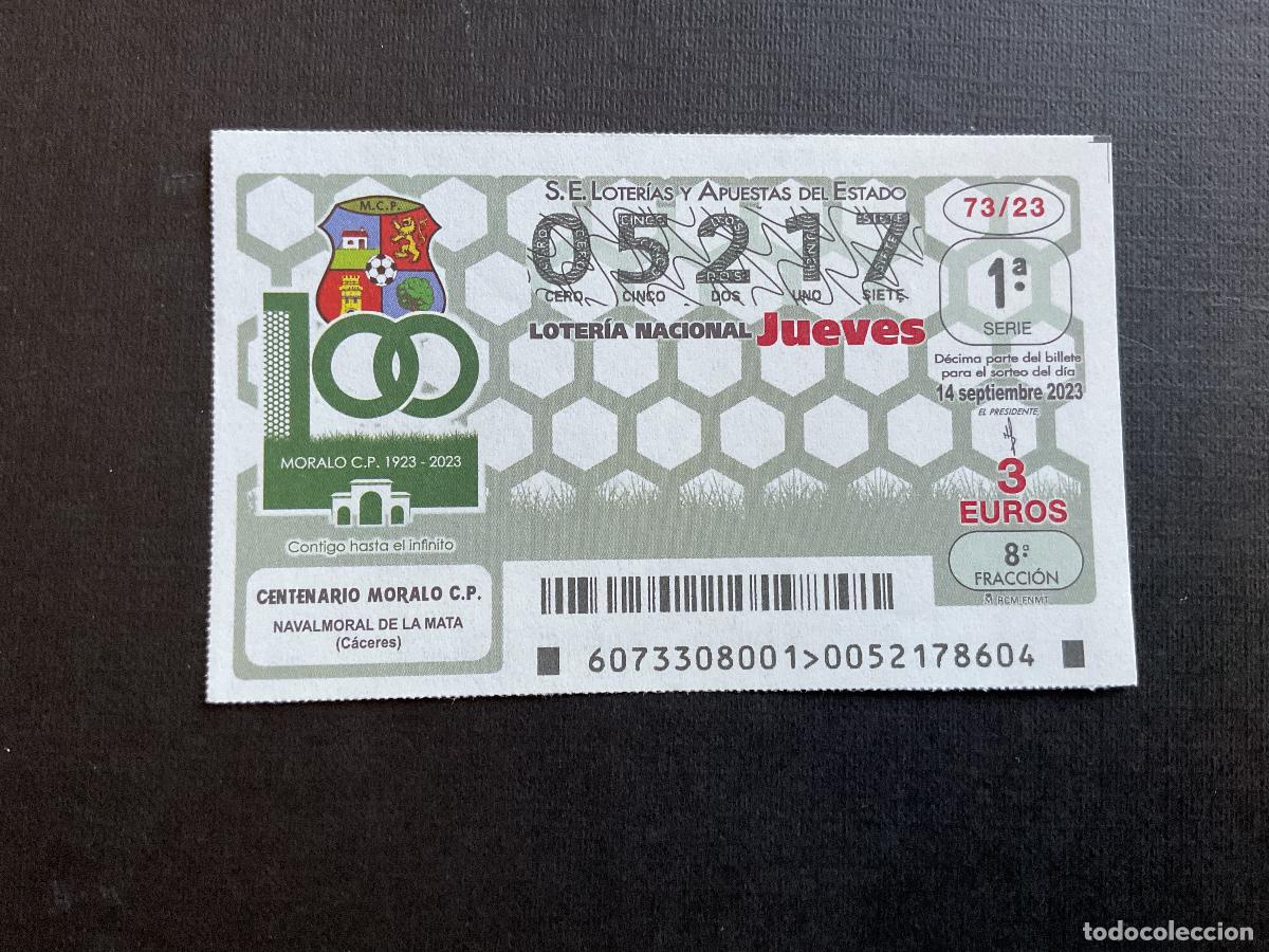 Loterie Nationale: DECIMO LOTERIA JUEVES N&ordm; 05217 SORTEO 73 A&Ntilde;O 2023