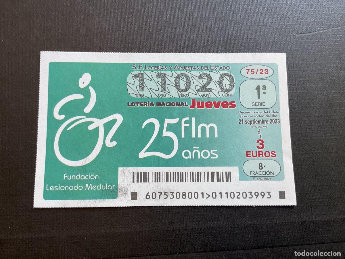 Loterie Nationale: DECIMO LOTERIA JUEVES N&ordm; 11020 SORTEO 75 A&Ntilde;O 2023