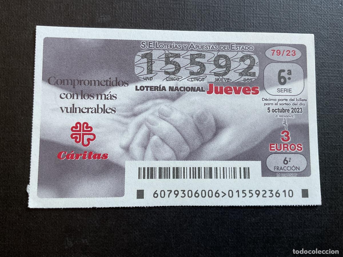 Loterie Nationale: DECIMO LOTERIA JUEVES N&ordm; 15592 SORTEO 79 A&Ntilde;O 2023