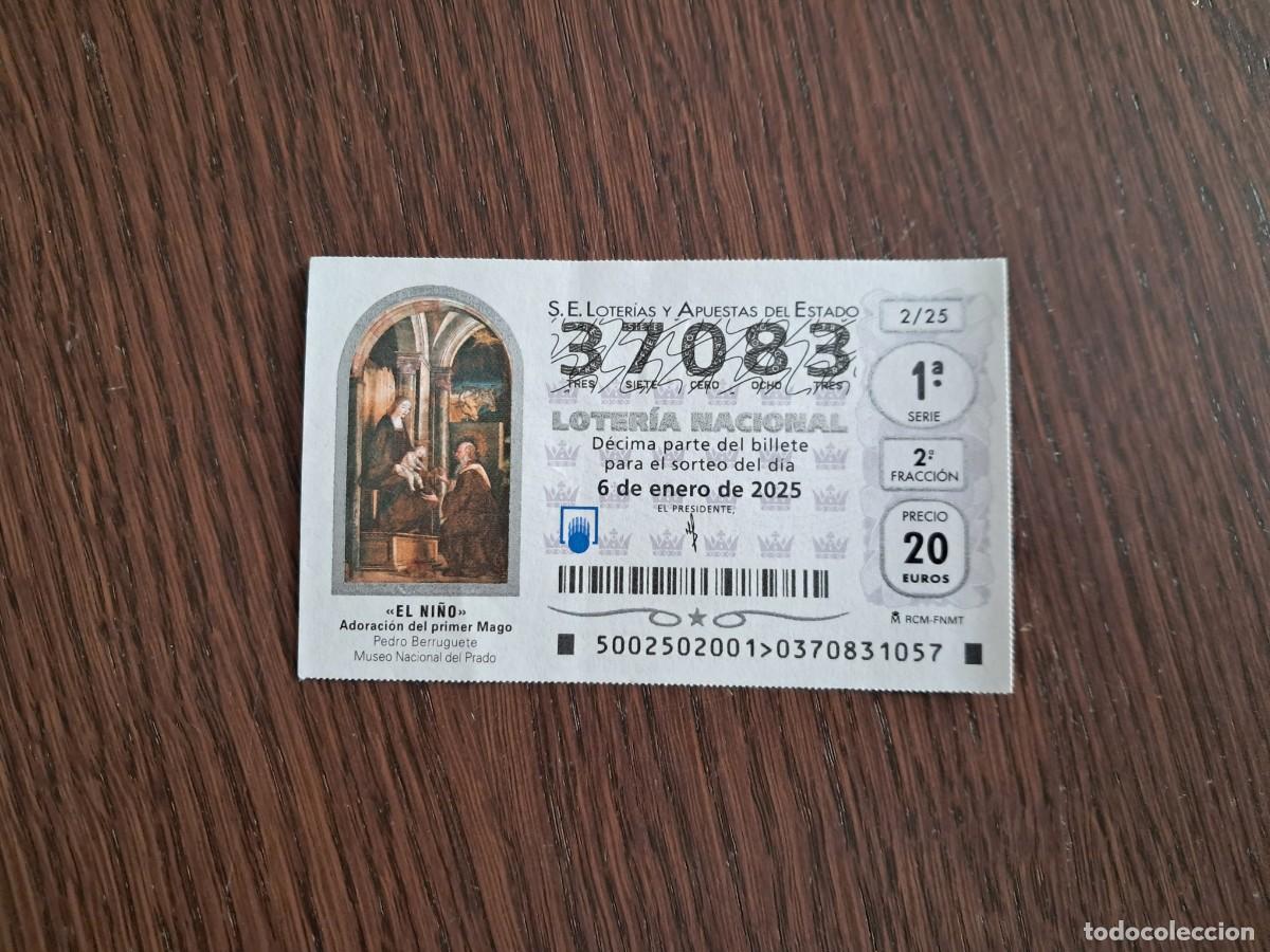 Nationale spanische Lotterie: d&eacute;cimo de loter&iacute;a nacional de d&iacute;a 06-01-25, sorteo extraordinario del ni&ntilde;o. 2/25