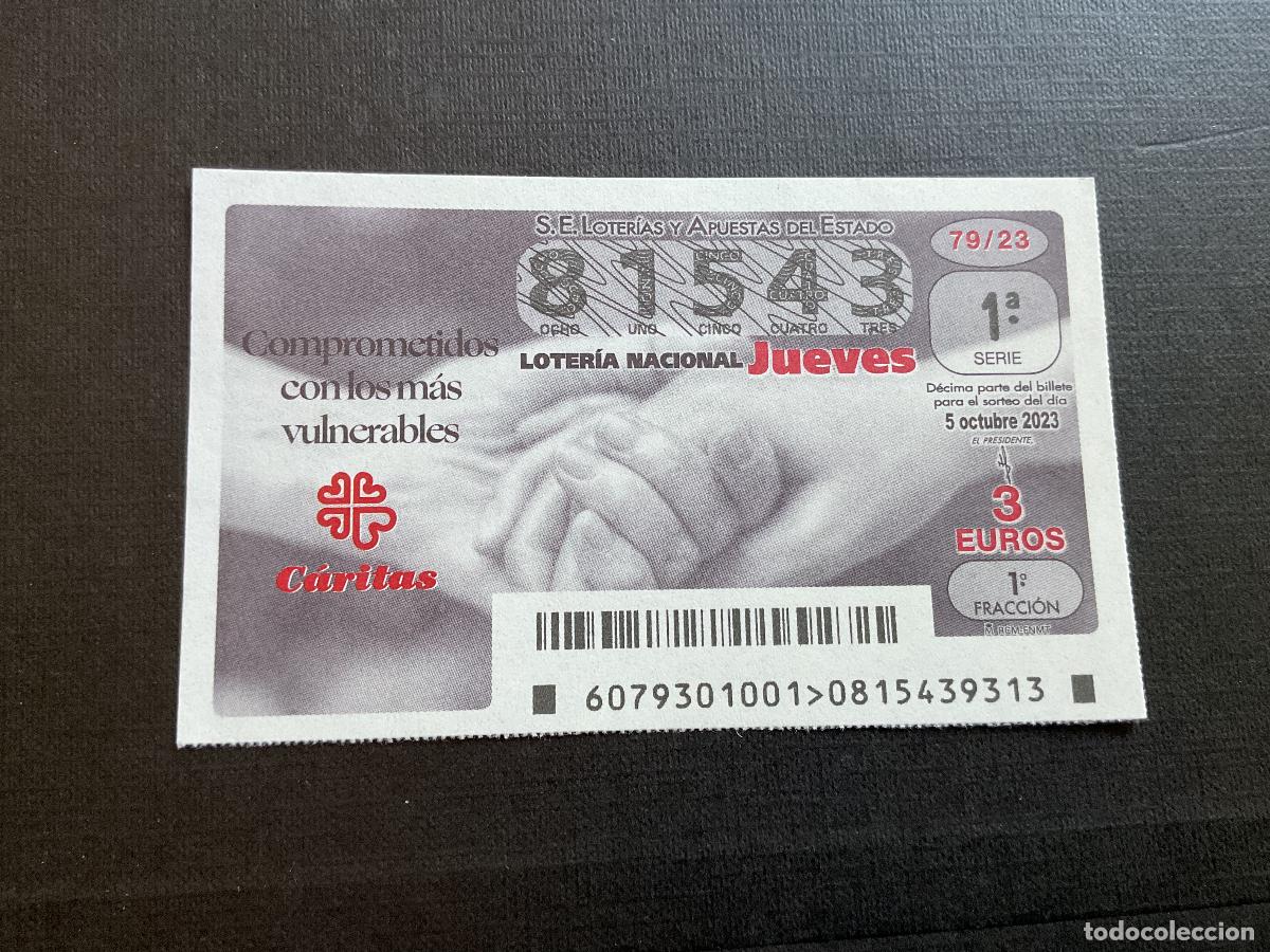 National Spanish Lottery: DECIMO LOTERIA JUEVES N&ordm; 81543 SORTEO 79 A&Ntilde;O 2023