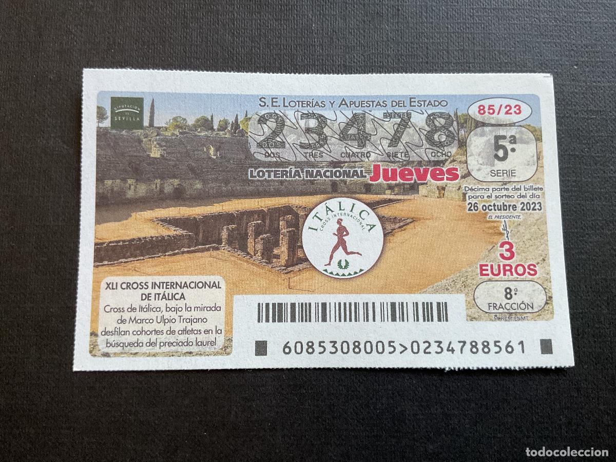 National Spanish Lottery: DECIMO LOTERIA JUEVES N&ordm; 23478 SORTEO 85 A&Ntilde;O 2023