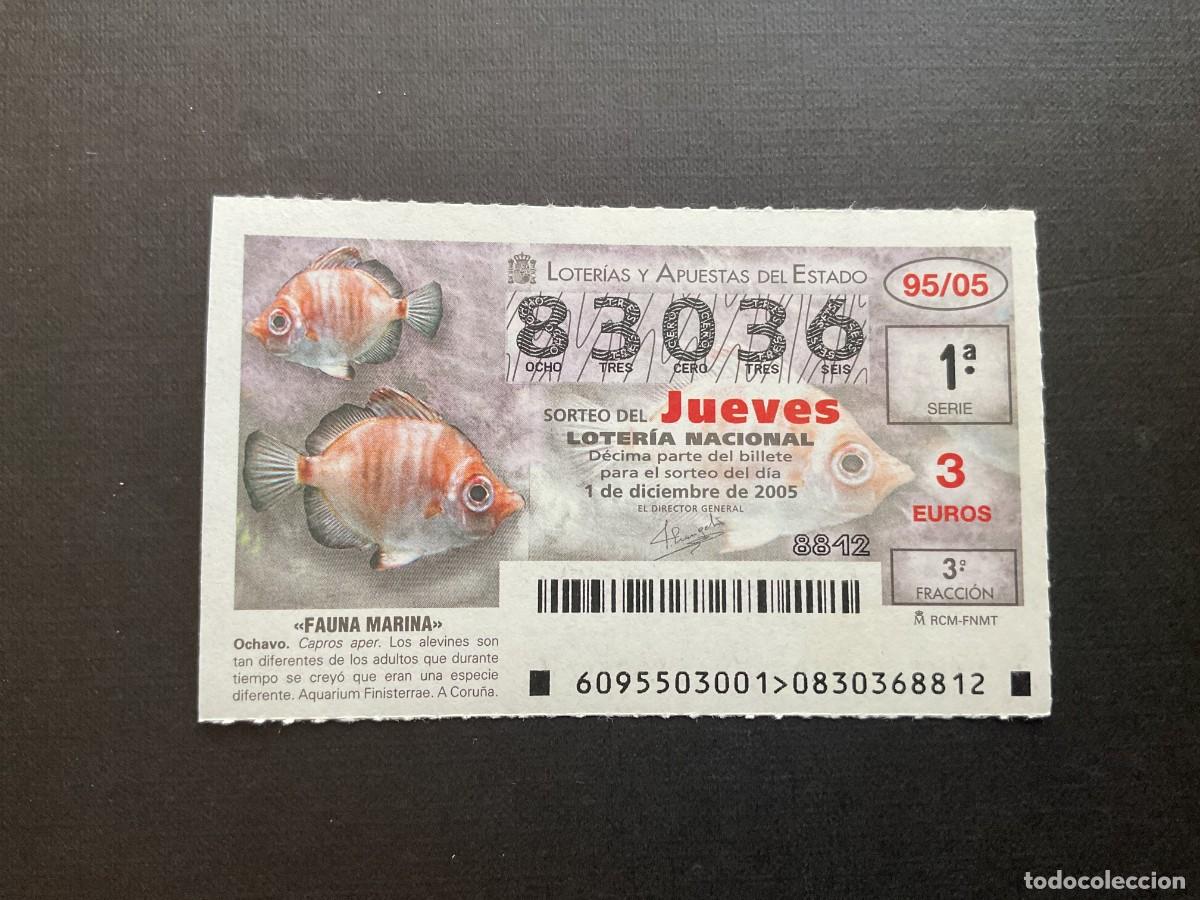 National Spanish Lottery: DECIMO LOTERIA JUEVES N&ordm; 83036 SORTEO 95 A&Ntilde;O 2005