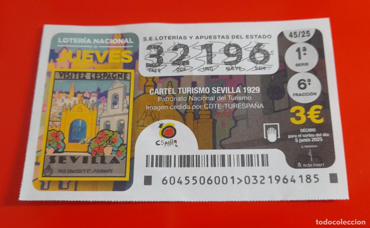 National Spanish Lottery: Loteria Nacional Jueves 45/25 5-Jun-2025 32196