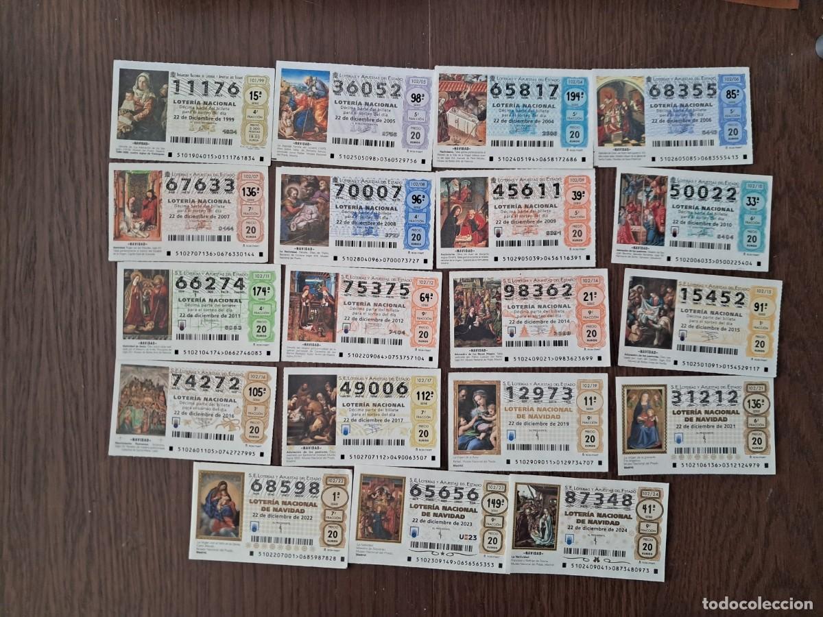 National Spanish Lottery: lote de 19 d&eacute;cimos extraordinarios de navidad.