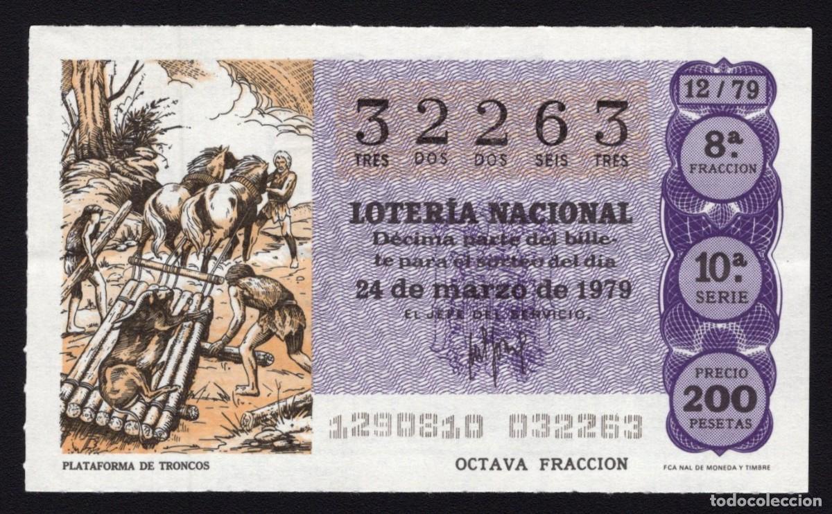 Nationale spanische Lotterie: L. Nacional 31 Marzo 1979. Caravana de Elefantes. N&ordm; 32263. Adm&oacute;n n&ordm; 51. Madrid. Desaparecida.