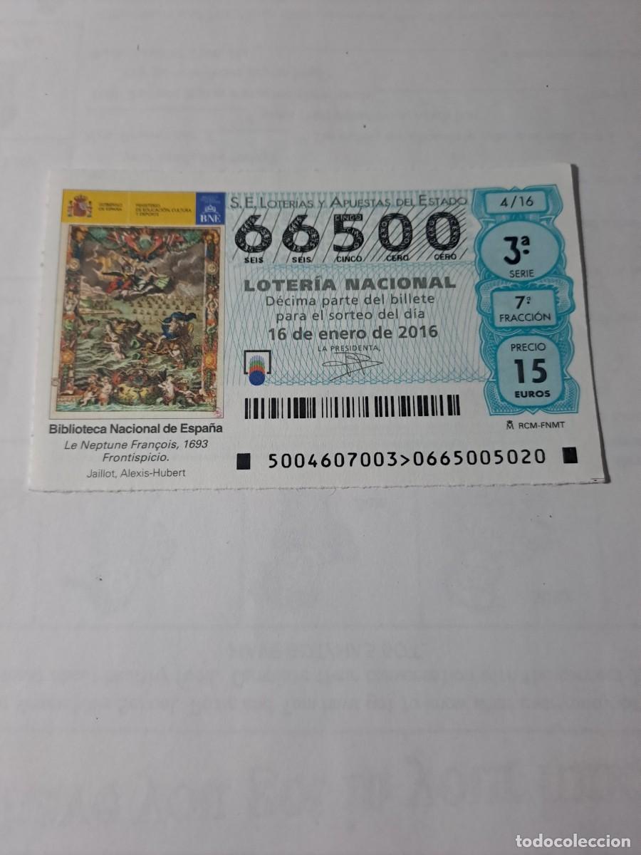 National Spanish Lottery: Loteria Nacional 16 01 2016
